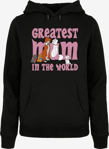 ABSOLUTE CULT Sweatshirt 'Mother's Day - Aristocats Greatest Mum' in Zwart: voorkant