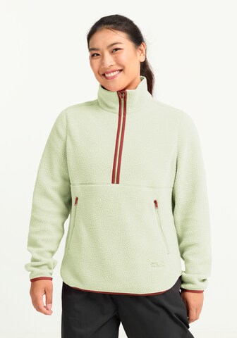 JACK WOLFSKIN Pullover in Grün: Vorderseite