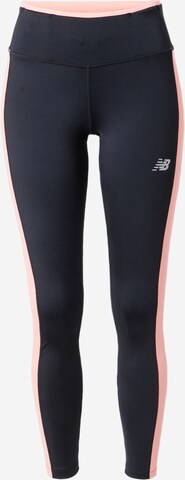 new balance Skinny Sportovní kalhoty 'Accelerate' – černá: přední strana
