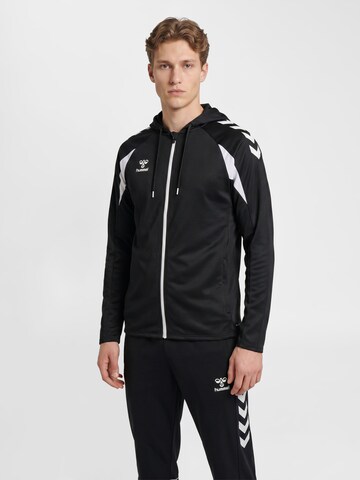Veste de survêtement Hummel en noir : devant