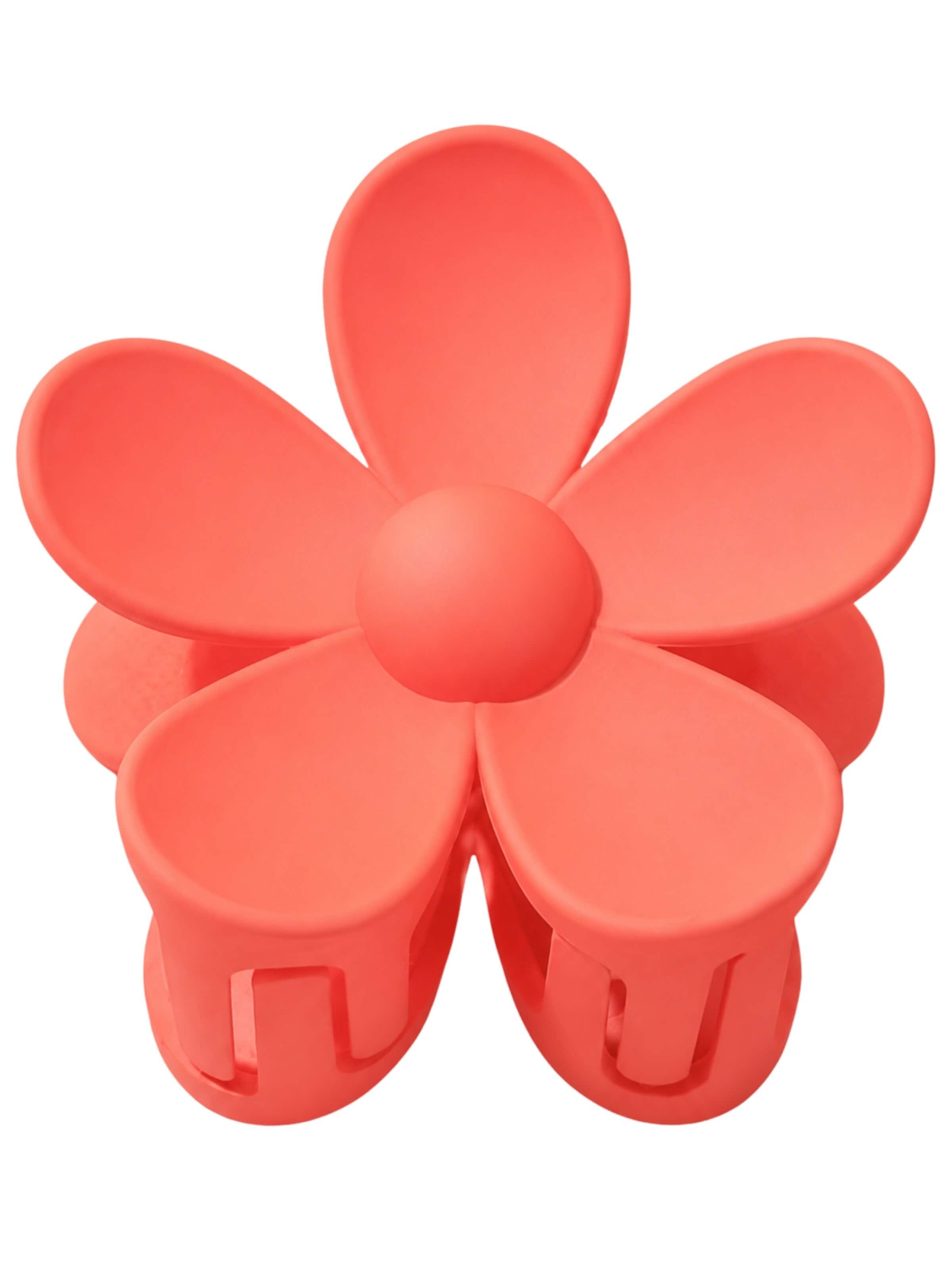 soho Hair accesoires Κοσμήματα για τα μαλλιά 'Bloom Hair Claw - Tomato' σε κόκκινο: μπροστά