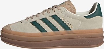 Baskets basses 'Gazelle Bold' ADIDAS ORIGINALS en beige : devant