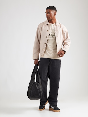 JACK & JONES - Camisa 'JJEDOVER' em bege