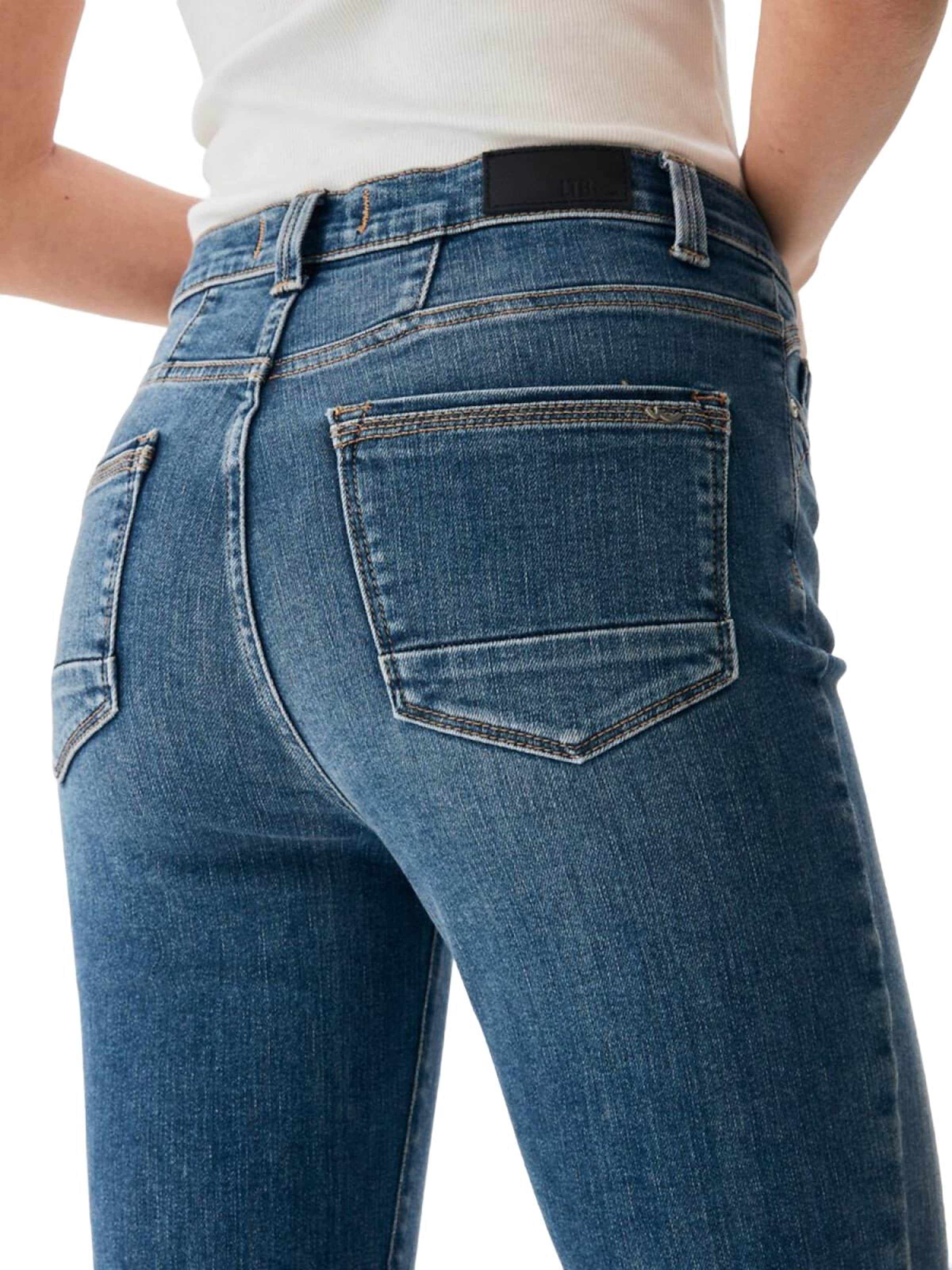 regular Jeans 'LTB Jeans Nena B Straight Leg High Waist Jeanshose' di LTB Jeans in verde