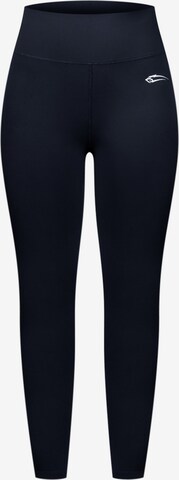 Skinny Pantalon de sport 'Affectionate' Smilodox en noir : devant