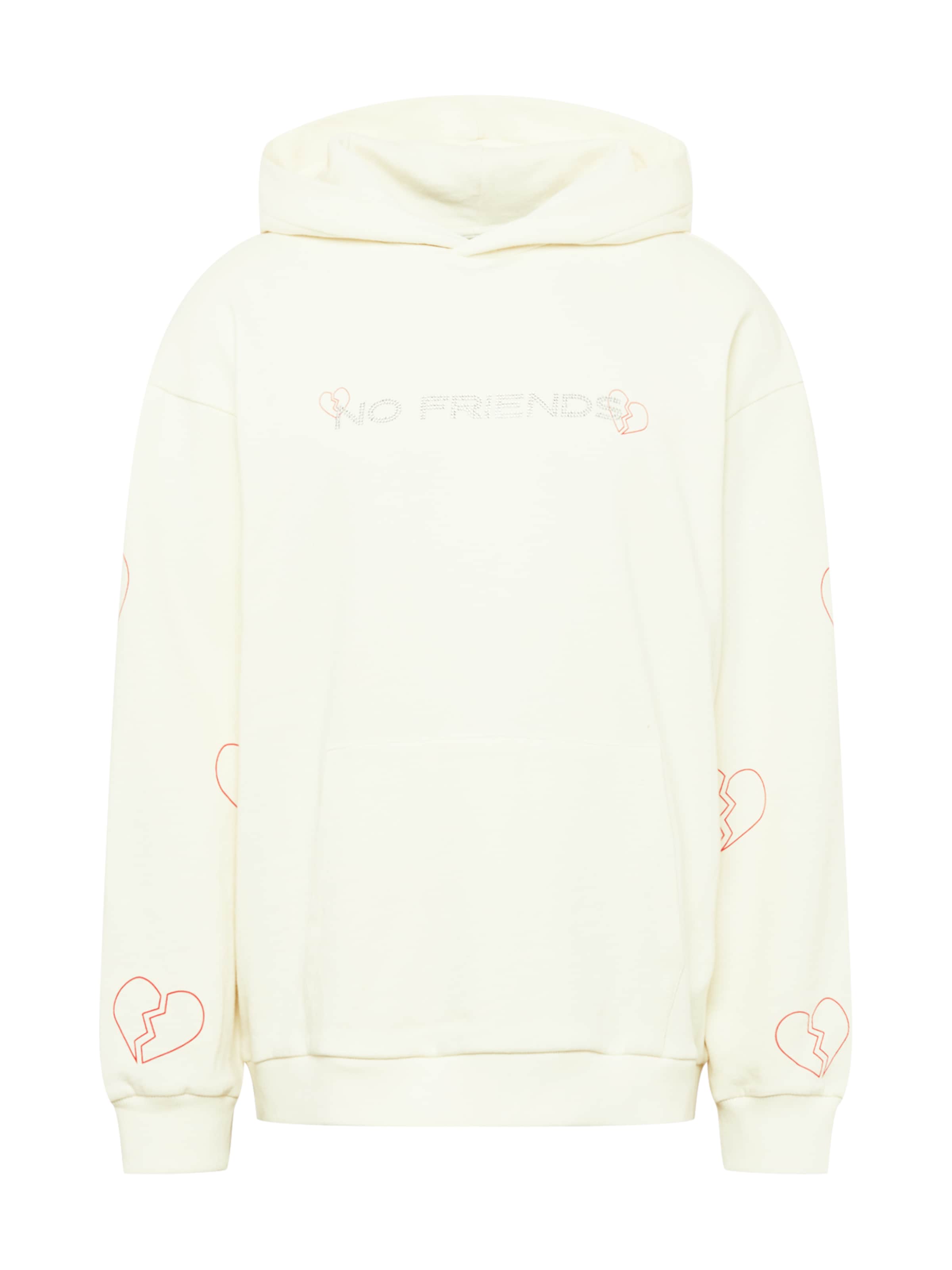 Bluză de molton 'Biba' SHYX pe șampanie / roșu / argintiu, Vizualizare produs