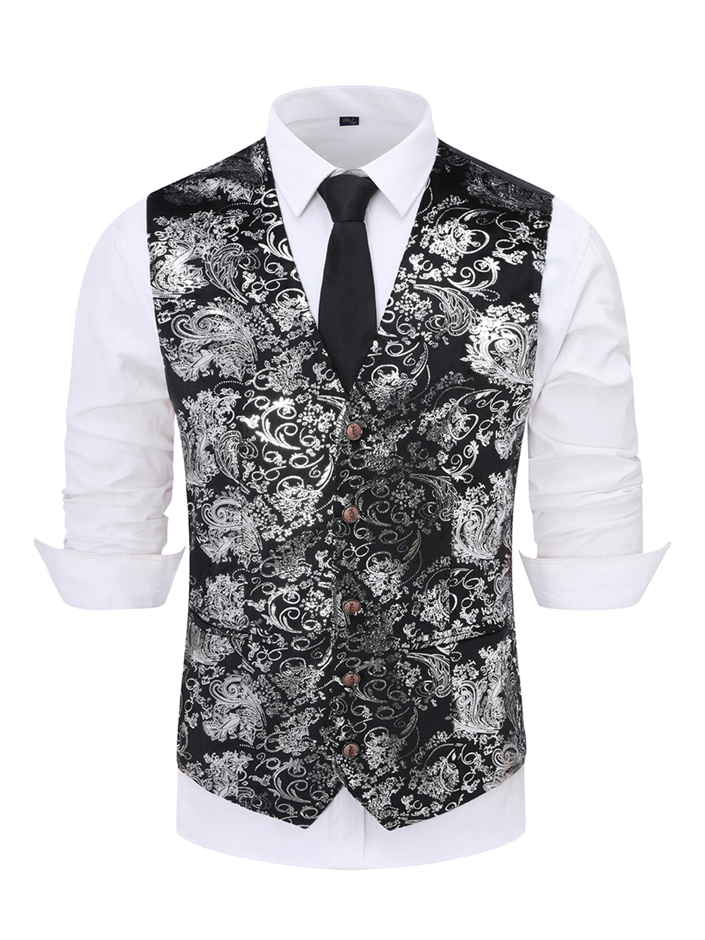 YOUTHUP Vest in Silver: front