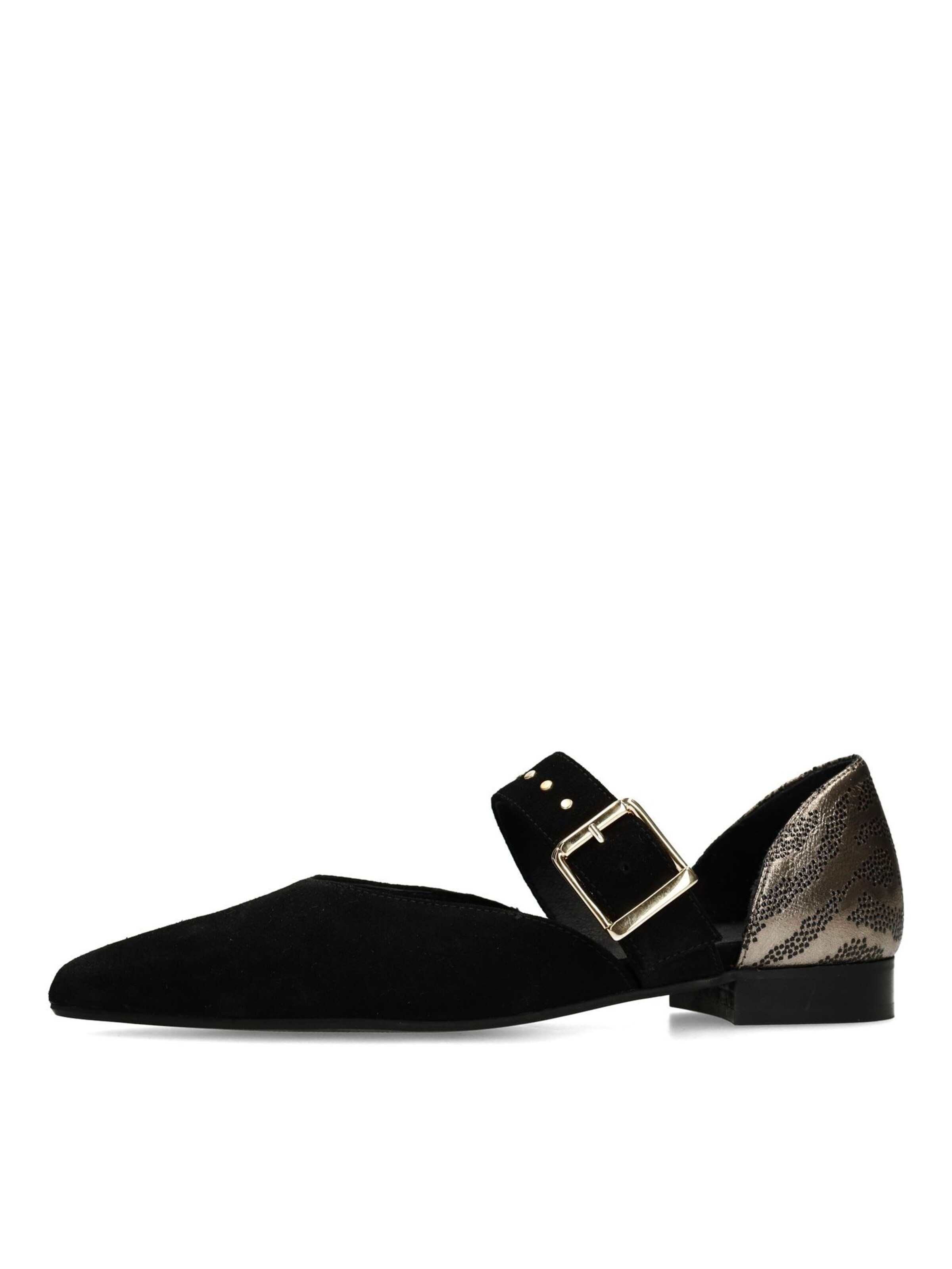 Ballerines à lanières MANFIELD en noir : devant