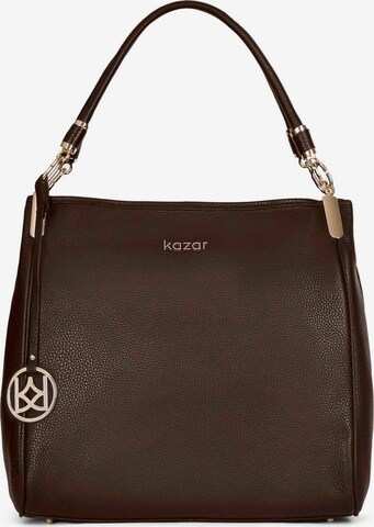 Kazar Handbag in Brown: front