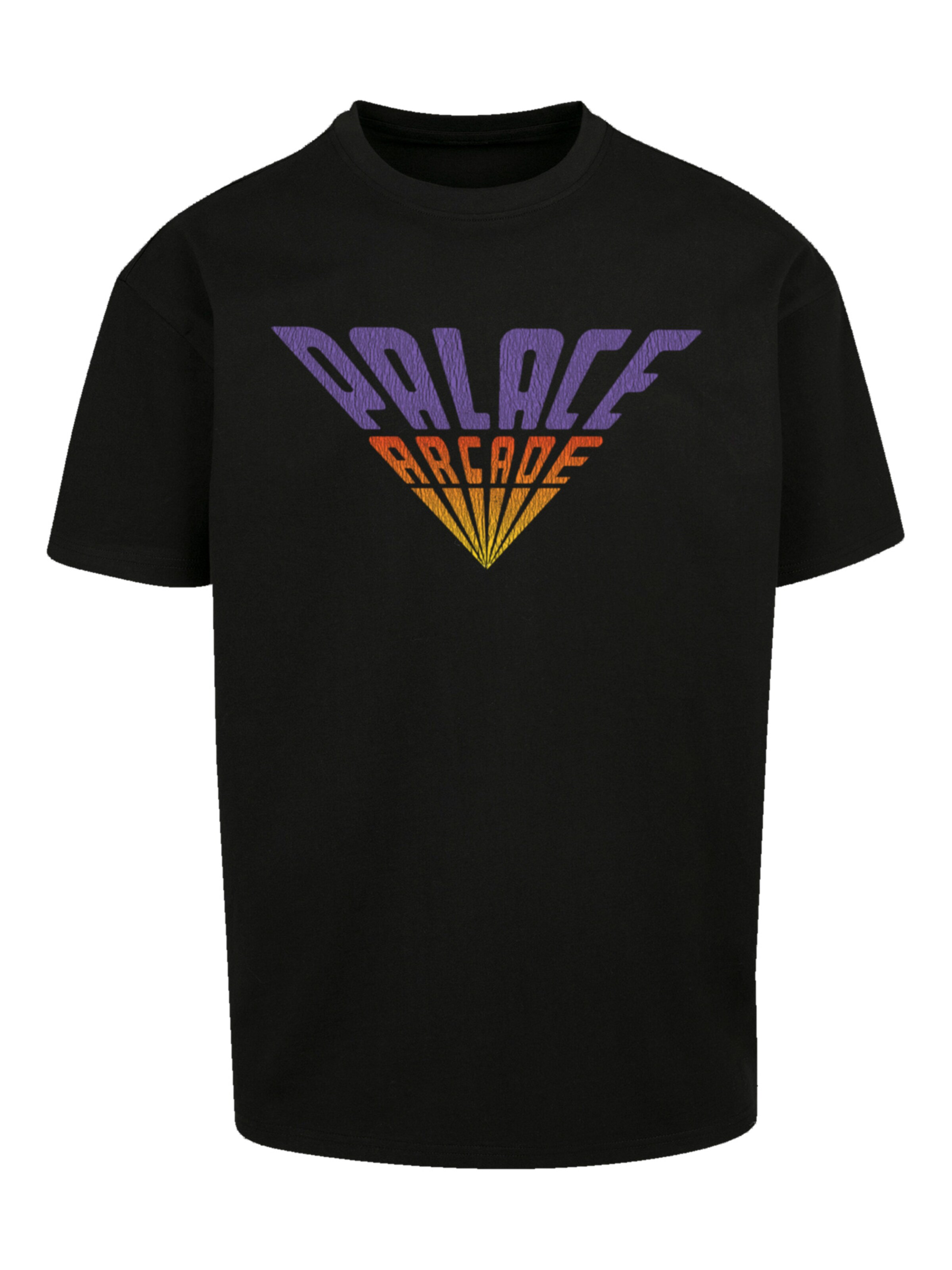 T-Shirt 'Stranger Things Palace Arcade Netflix TV Series' F4NT4STIC en noir : devant