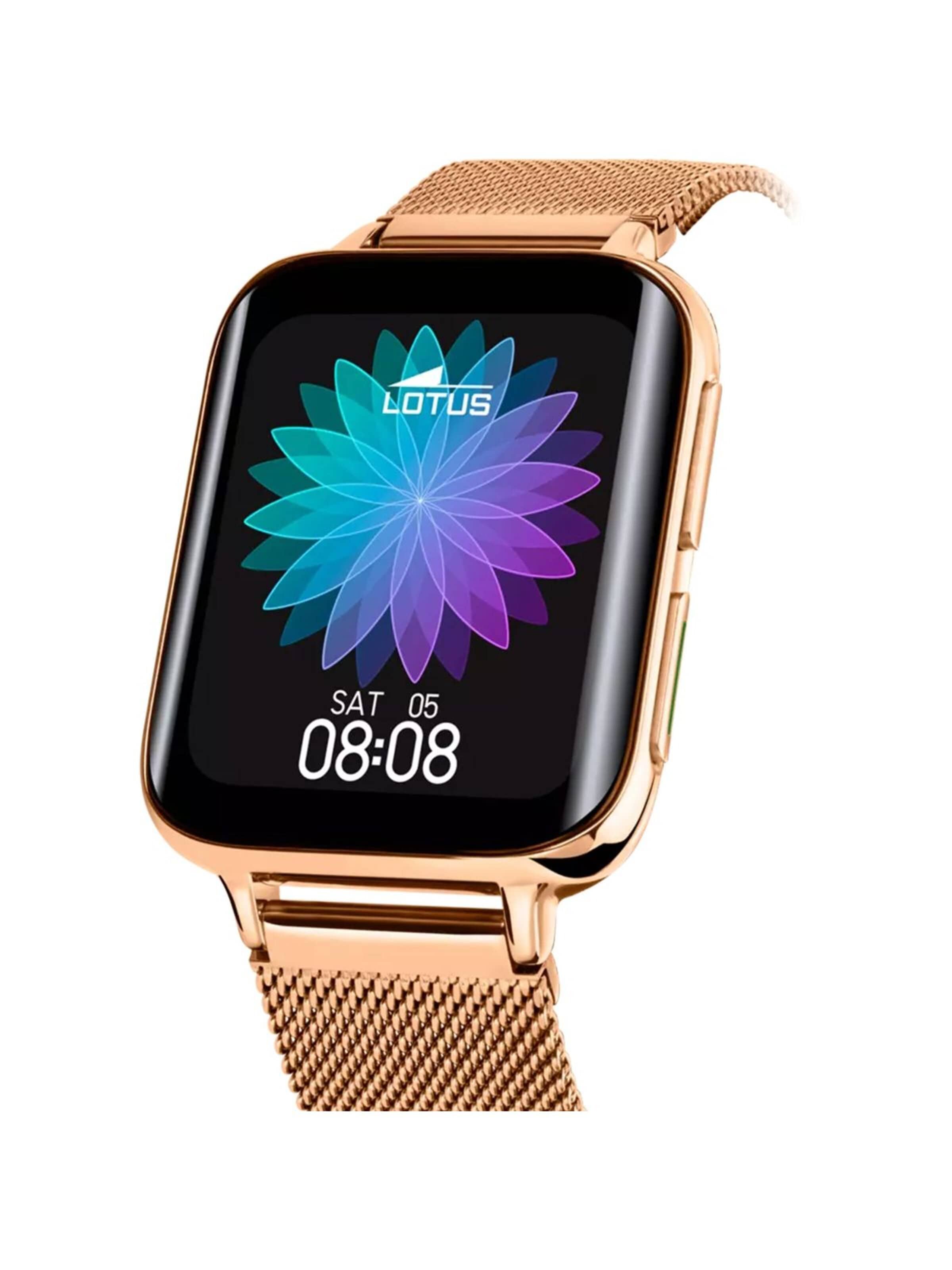 Montre digitale Lotus en or