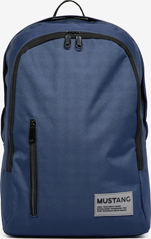 MUSTANG Backpack in Blue: front