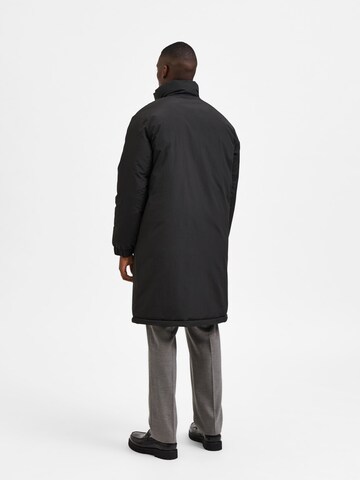 Manteau mi-saison 'Titan' SELECTED en noir