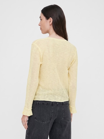 Maglietta 'YELLOW KNIT CARDIGAN' di wild pony in giallo