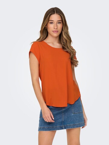 Camicia da donna 'Vic' di ONLY in arancione: frontale