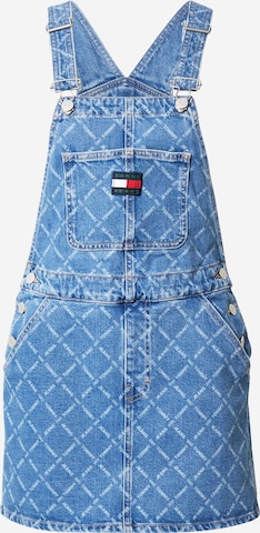 Tommy Jeans Overall Skirt in Blue: front