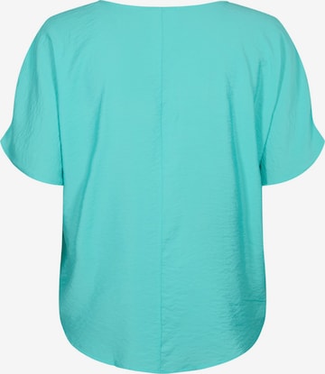 Zizzi Bluse 'Kam' in Blau