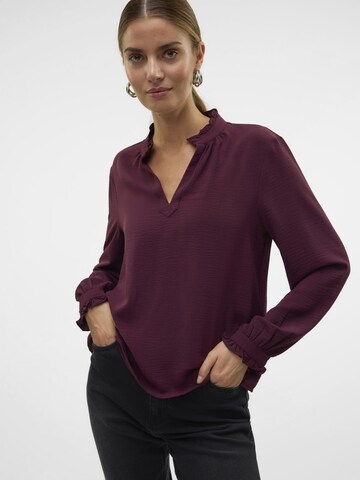 VERO MODA Bluse 'ALVA' i lilla