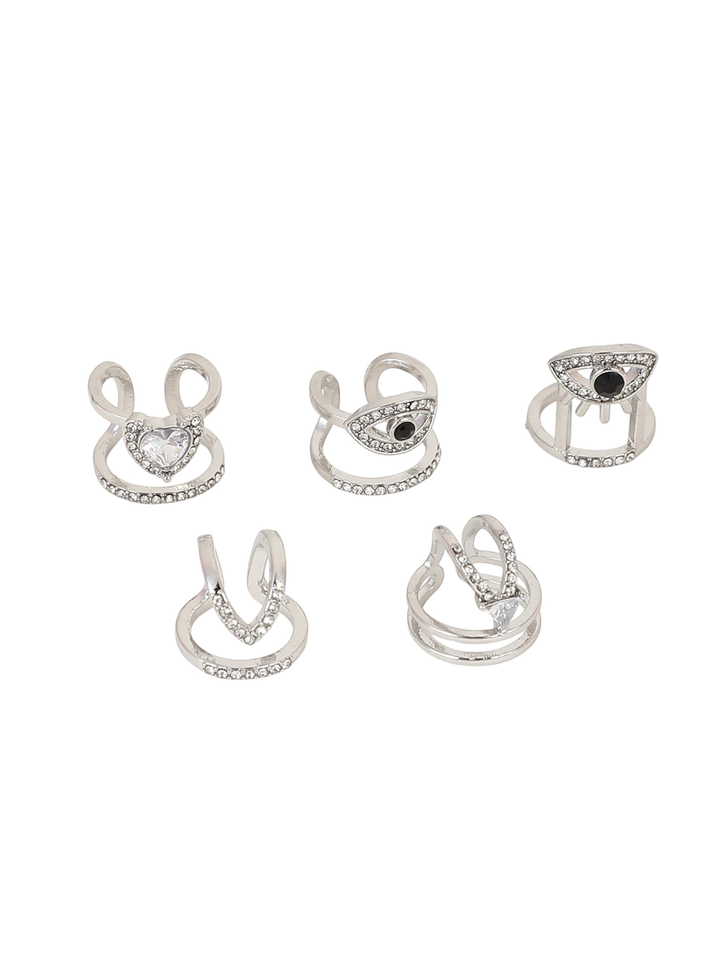 SOHI Pierścionek 'Salma' w kolorze srebrnym, Podgląd produktu