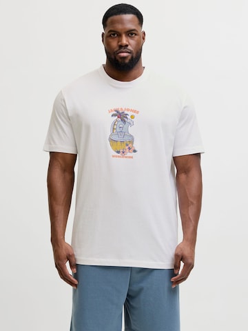Jack & Jones Plus Shirt in Wit: voorkant