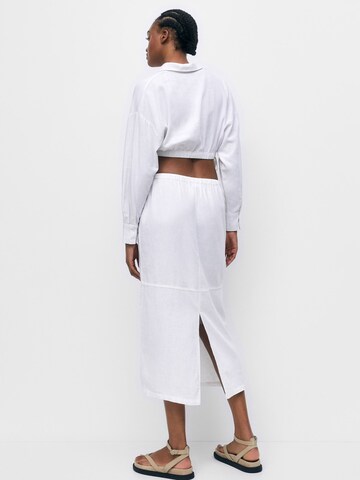 Chemisier Pull&Bear en blanc