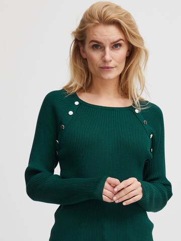 Pullover ' SARA ' di PULZ Jeans in verde: frontale