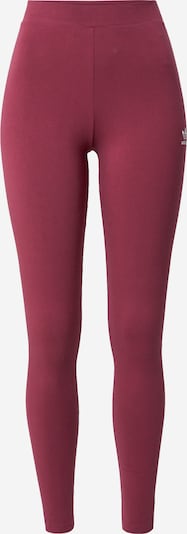 Leggings ADIDAS ORIGINALS pe roșu bordeaux / alb, Vizualizare produs