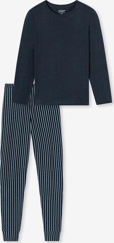 SCHIESSER Pyjama ' UNCOVER Nightwear ' in Blauw: voorkant