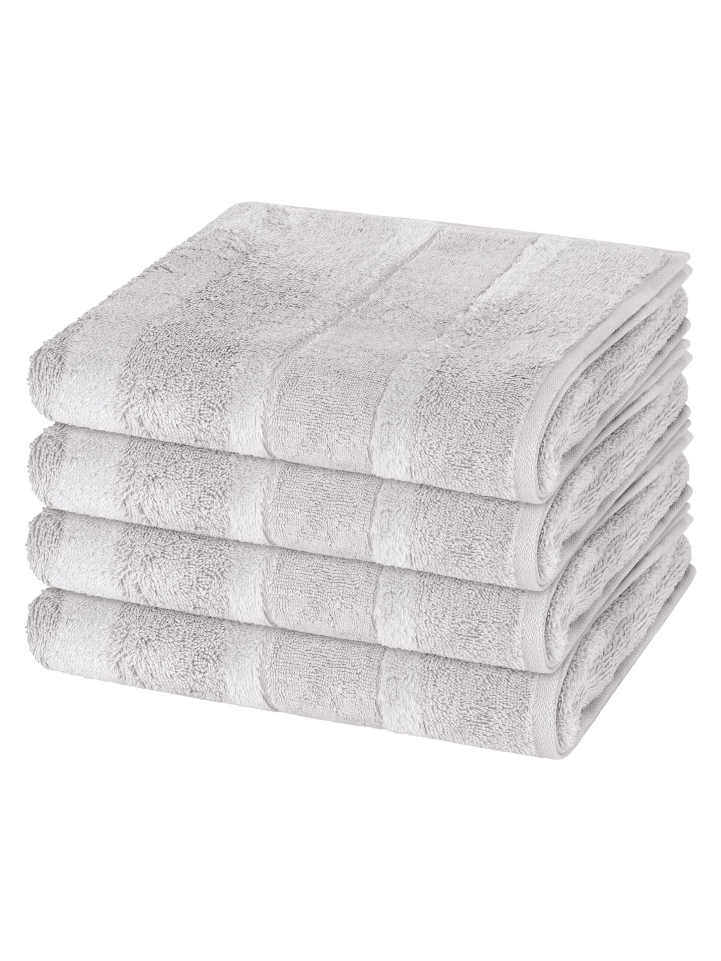Cawö Towel 'Noblesse' in Grey: front
