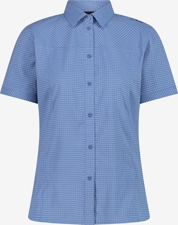 CMP Athletic Button Up Shirt in Blue: front