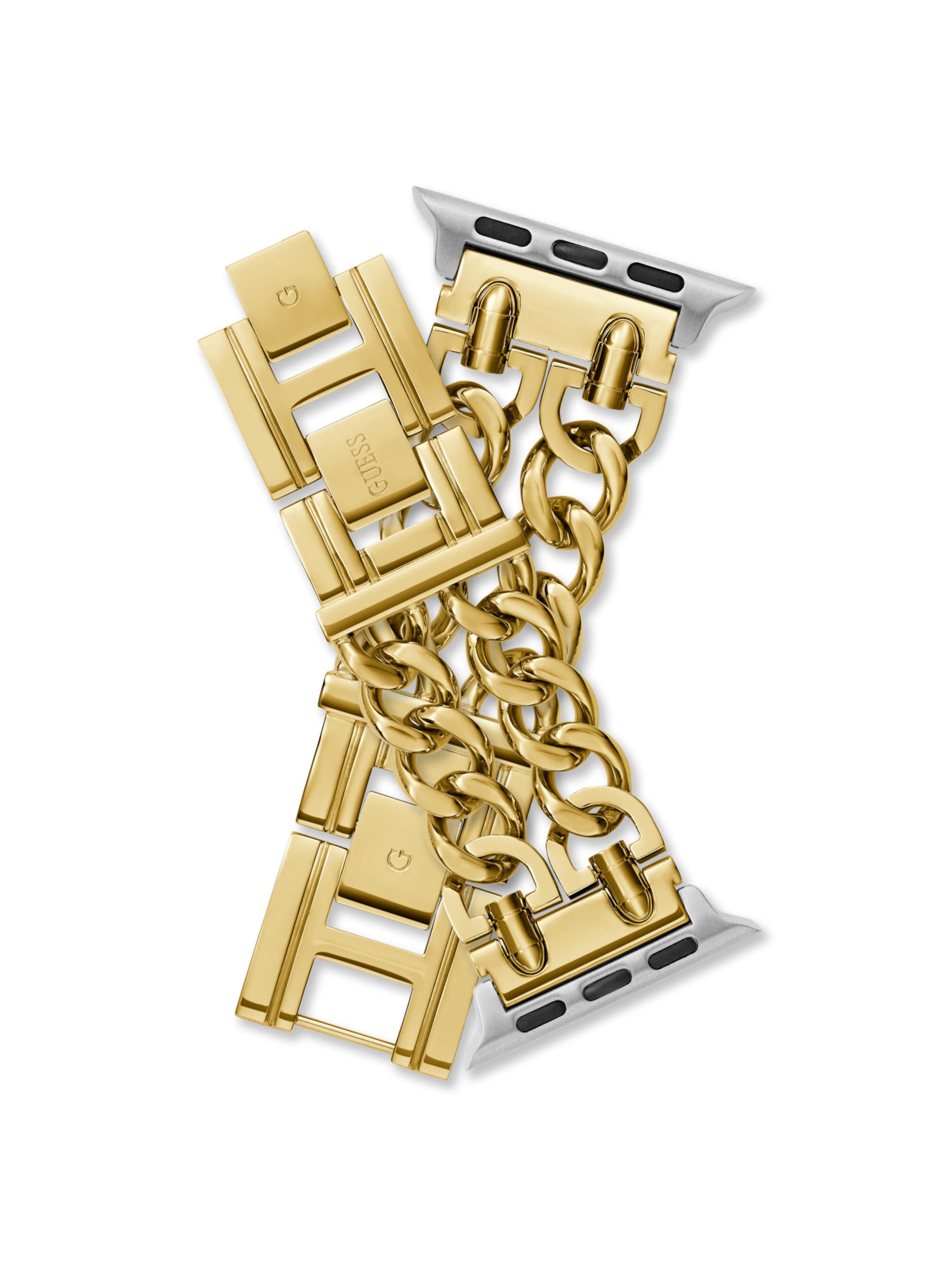 Montre à affichage analogique ' APPLE BAND (38MM-40MM) ' GUESS en or