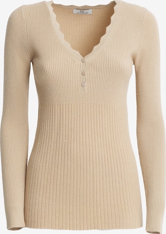 Influencer Sweater in Beige: front