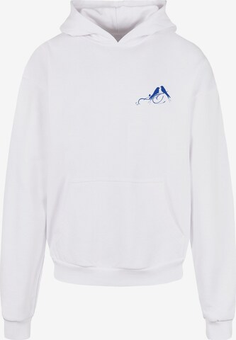 Merchcode Sweatshirt 'Love Birds' in White: front