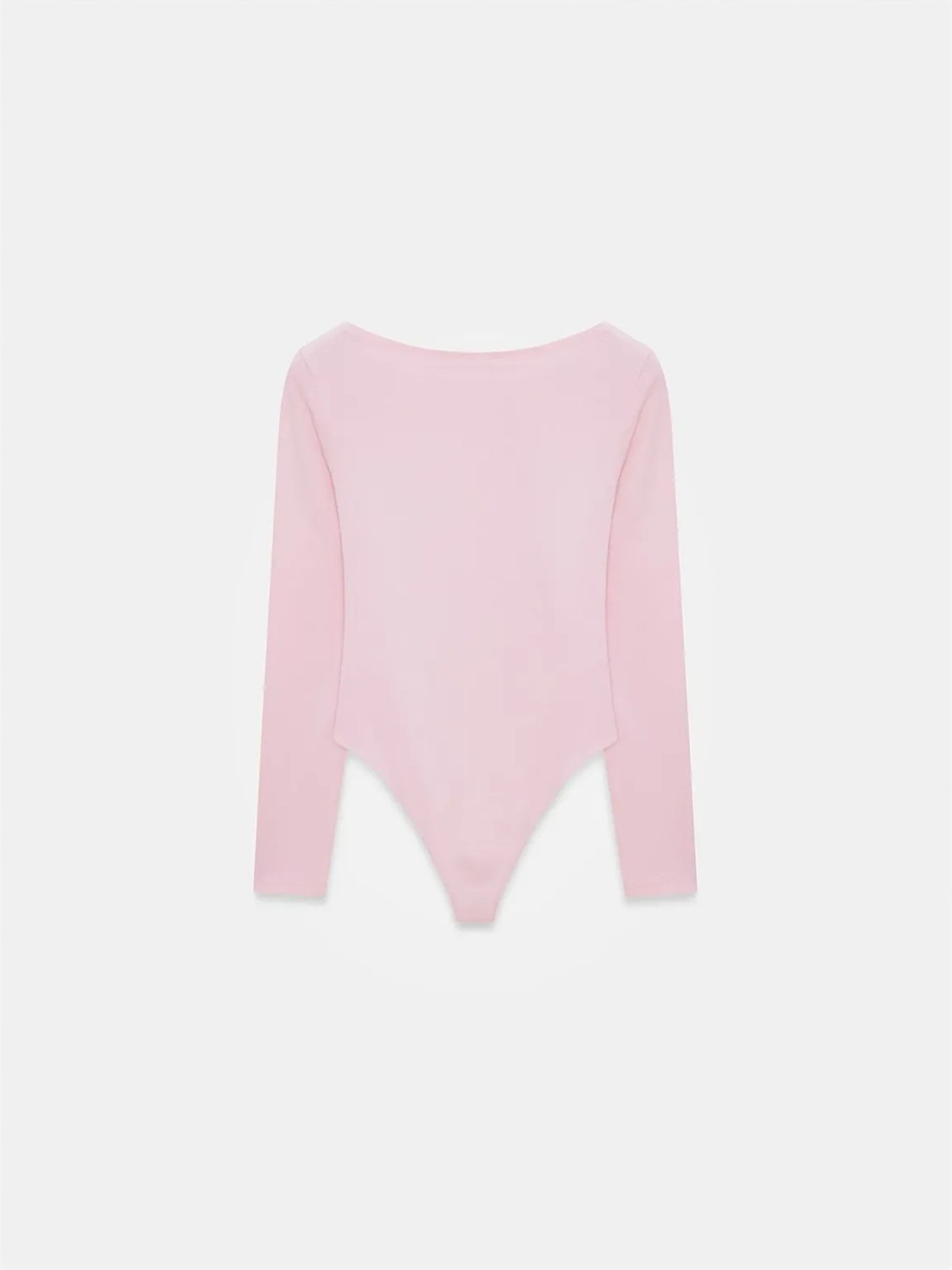Body a camicia di Dilvin in rosa