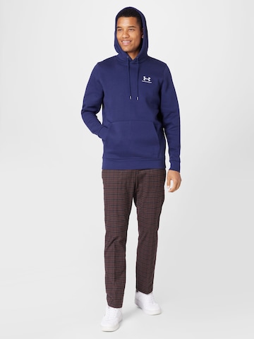 UNDER ARMOUR - Sweatshirt de desporto 'Essential' em azul