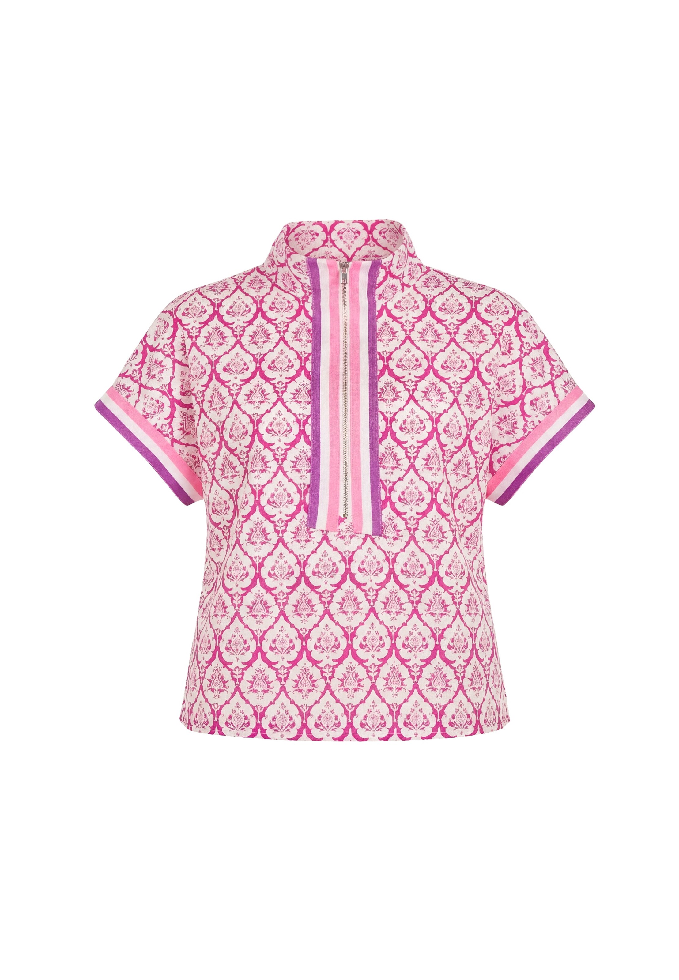 IZIA Blusa en L en rosa / blanco, Vista del producto