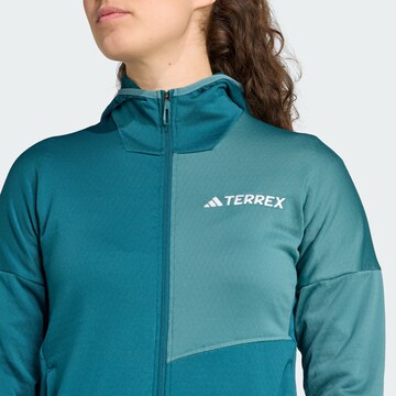 ADIDAS TERREX Funktionsfleecejacke 'Xperior' in Grün