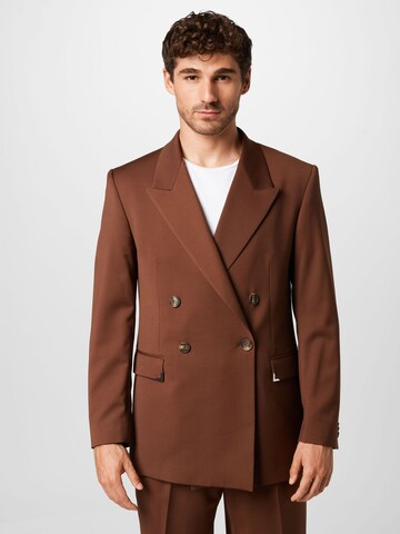 Han Kjøbenhavn Regular fit Suit Jacket in Brown: front