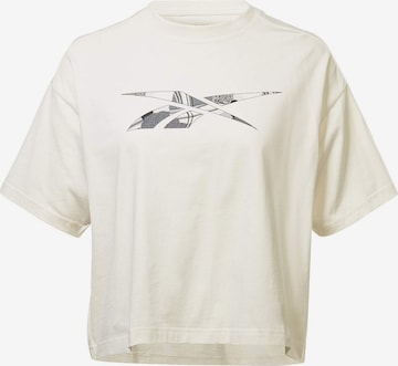 ReebokTehnička sportska majica - bijela boja: prednji dio