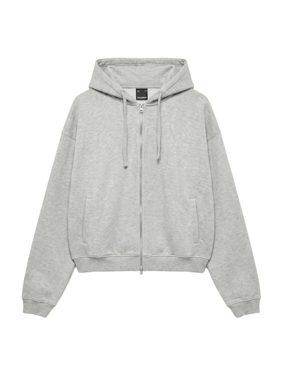 Pull&Bear Jopa na zadrgo v velikosti XXS  | svetlo siva barva, Prikaz izdelka