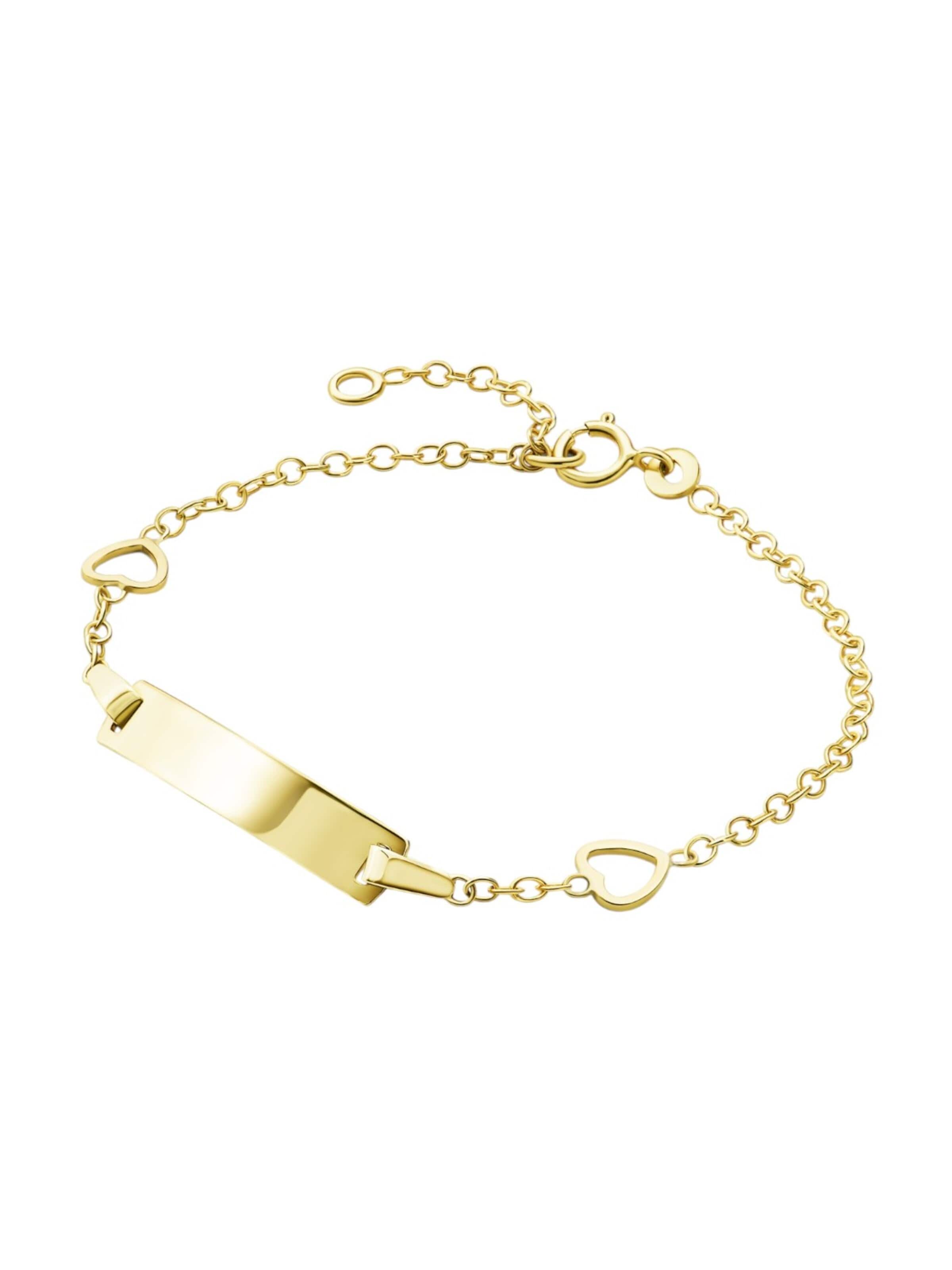 DIAMANT LETERNEL Armband 'Armband aus 375 Gelbgold für Kinder' in Goud: voorkant