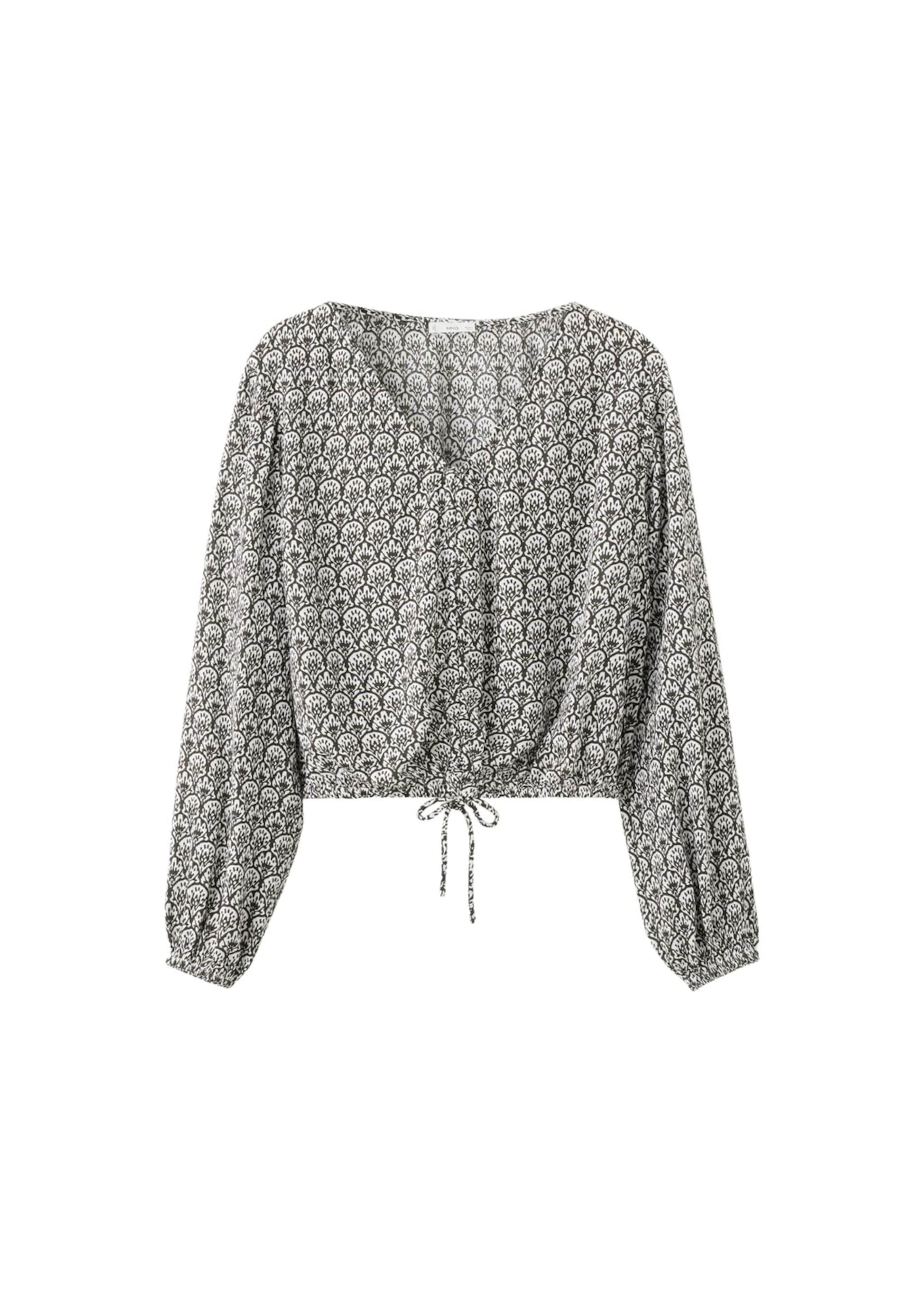 MANGO TEEN Bluse 'Ground' in Grau: Vorderseite
