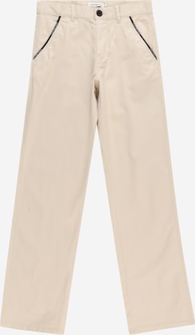 Regular Pantalon Calvin Klein Jeans en beige : devant