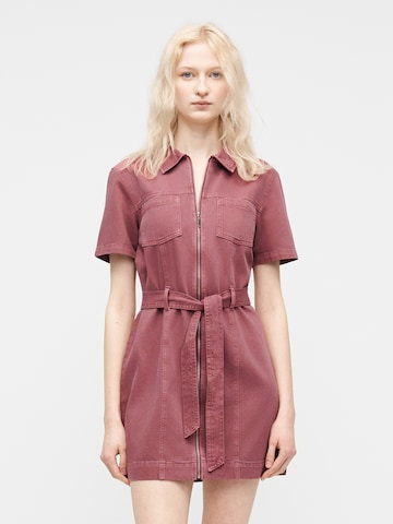Robe-chemise ONLY en rose : devant
