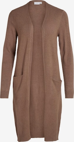 VILA Knitted Coat 'Ril' in Brown: front