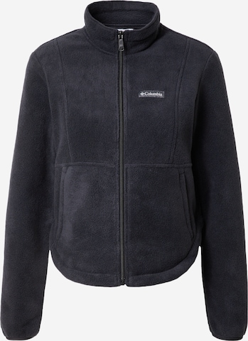 COLUMBIA Athletic Fleece Jacket 'Benton Springs' in Black: front