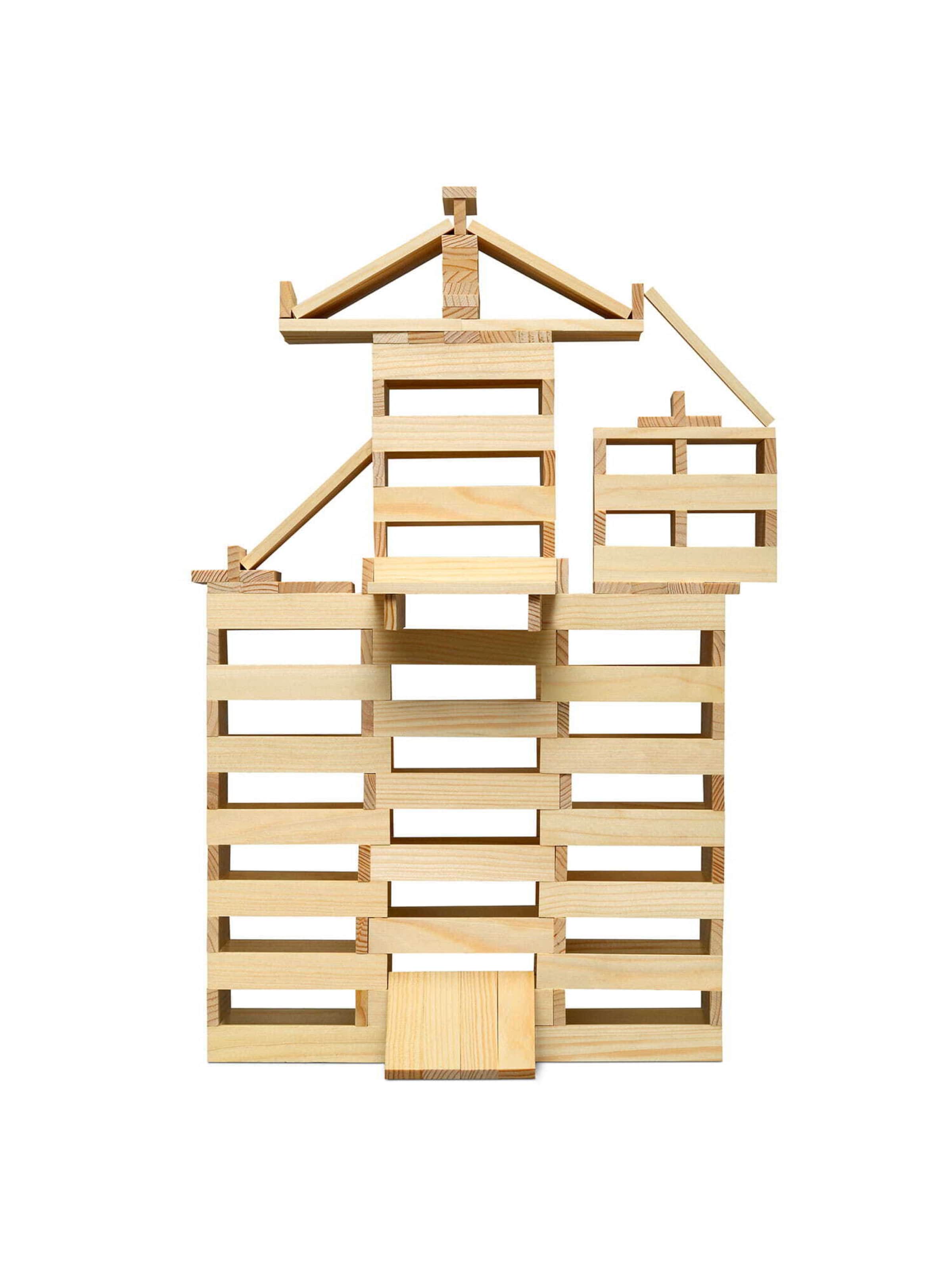 Micki Holzbausteine in Braun: Vorderseite