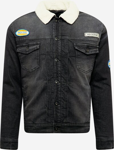 Geacă de primăvară-toamnă 'Herman' INDICODE pe crem / negru denim, Vizualizare produs
