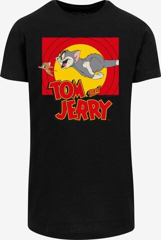 Maglietta 'Tom And Jerry Chase Scene' di F4NT4STIC in nero: frontale
