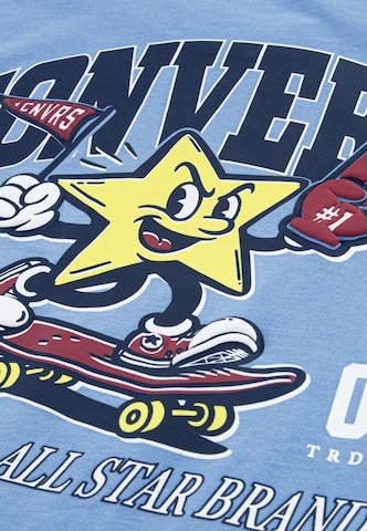 CONVERSE T-shirt 'VARCITY WHIMSY' i blå